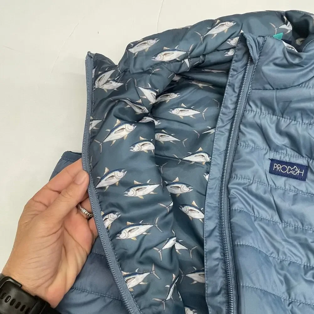 NWT Prodoh Size L (12/14) Bluefin Puffer Vest